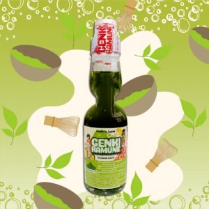 Japanese Genki Ramune Traditional Matcha Green Tea Soda From Japan