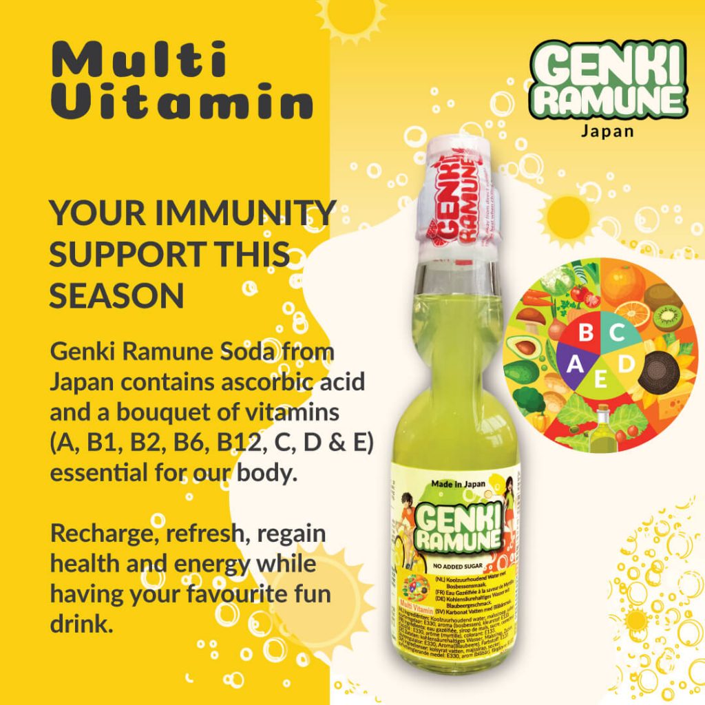 Multivitamin Health Ramune Genki Ramune Full Of Vitamins Abcd And E